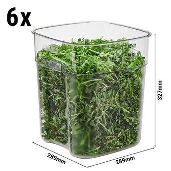 (6 szt.) CAMBRO | CAMWEAR® - Pojemnik FreshPro - 17,2 litra - Przezroczysty - Prime Gastro