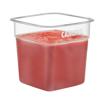 (6 szt.) CAMBRO | CAMSQUARES® - FreshPro Pojemnik - 0,9 litra - Przezroczysty - Prime Gastro