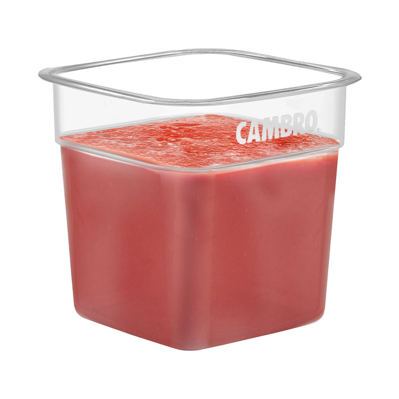 (6 szt.) CAMBRO | CAMSQUARES® - FreshPro Pojemnik - 0,9 litra - Przezroczysty