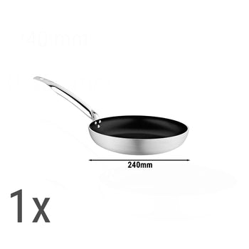 (6 szt.) Zestaw patelni do smażenia - 6-częściowy wykonany z aluminium - Prime Gastro