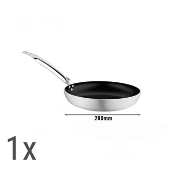 (6 szt.) Zestaw patelni do smażenia - 6-częściowy wykonany z aluminium - Prime Gastro