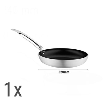 (6 szt.) Zestaw patelni do smażenia - 6-częściowy wykonany z aluminium - Prime Gastro