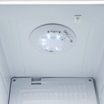 GASTRO-COOL | Chłodziarka minibarowa - 430 mm - 62 litry - z 1 szklanymi drzwiami & oświetleniem LED - srebrna - Prime Gastro