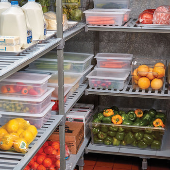 (6 sztuk) CAMBRO | Pokrywka polipropylenowa GN 1/2 – hermetyczna – mleczna - Prime Gastro