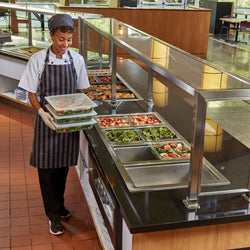 (6 sztuk) CAMBRO | Pokrywka polipropylenowa GN 1/2 – hermetyczna – mleczna