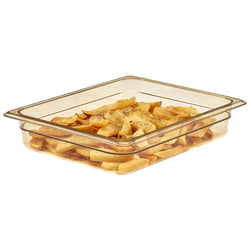 (6 szt.) CAMBRO | H - PAN™ - Żaroodporne pojemniki GN 1/2 - Bursztynowy - Głębokość 65 mm