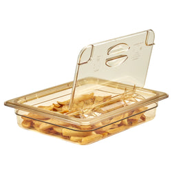 (6 szt.) CAMBRO | H - PAN™ - Żaroodporne pojemniki GN 1/2 - Bursztynowy - Głębokość 65 mm