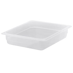 (6 sztuk) CAMBRO | Pojemniki GN z polipropylenu 1/2 - mleczne - wysokość: 65 mm