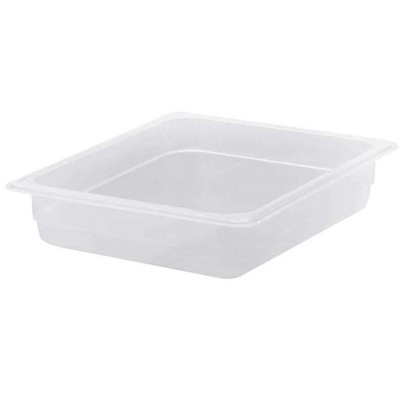 (6 sztuk) CAMBRO | Pojemniki GN z polipropylenu 1/2 - mleczne - wysokość: 65 mm