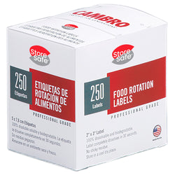 (6 sztuk) CAMBRO | StoreSafe® Etykiety rotacyjne - 250 etykiet na rolce