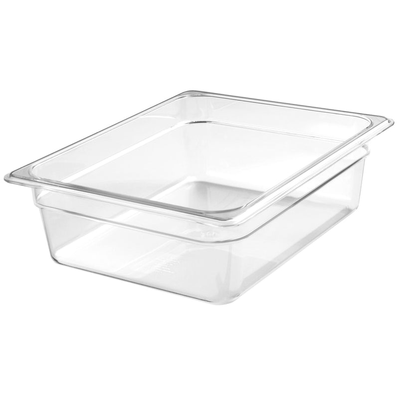 (6 sztuk) CAMBRO | CAMWEAR® - Pojemnik z poliwęglanu GN 1/2 - Przezroczysty - Głębokość: 100 mm