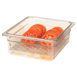 (6 sztuk) CAMBRO | CAMWEAR® - Pojemnik z poliwęglanu GN 1/2 - Przezroczysty - Głębokość: 100 mm