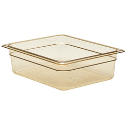 (6 szt.) CAMBRO | H - PAN™ - Żaroodporne pojemniki GN 1/2 - Bursztynowe - Głębokość 100 mm
