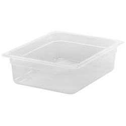 (6 sztuk) CAMBRO | Pojemniki GN z polipropylenu 1/2 - mleczne - wysokość: 100 mm