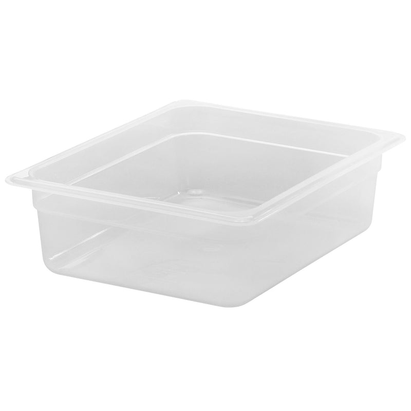 (6 sztuk) CAMBRO | Pojemniki GN z polipropylenu 1/2 - mleczne - wysokość: 100 mm