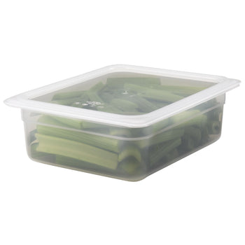 (6 sztuk) CAMBRO | Pojemniki GN z polipropylenu 1/2 - mleczne - wysokość: 100 mm - Prime Gastro