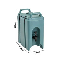 CAMBRO | CAMTAINERS® - izolowany pojemnik na napoje - 9,5 litra - łupkowy niebieski