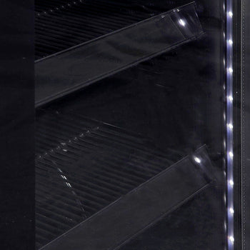 GASTRO-COOL | Chłodziarka do napojów - 212 litrów - wąska - z 1 szklanymi drzwiami - czarna - Prime Gastro