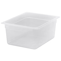 (6 sztuk) CAMBRO | Pojemniki GN z polipropylenu 1/2 - mleczne - wysokość: 150 mm