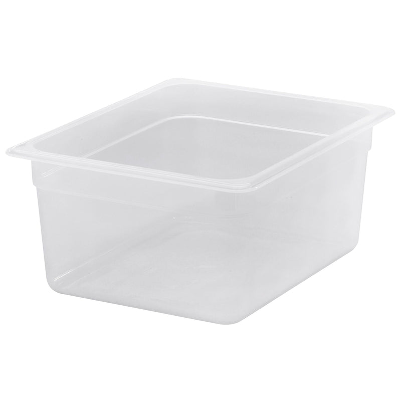 (6 sztuk) CAMBRO | Pojemniki GN z polipropylenu 1/2 - mleczne - wysokość: 150 mm