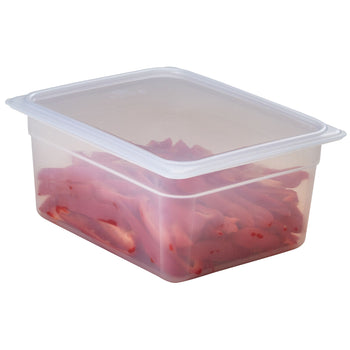 (6 sztuk) CAMBRO | Pojemniki GN z polipropylenu 1/2 - mleczne - wysokość: 150 mm - Prime Gastro