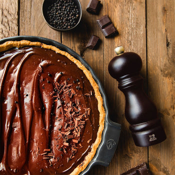 (6 sztuk) PEUGEOT | CLERMONT - Młynek do pieprzu - drewno czekoladowe - wysokość: 240 mm - Prime Gastro