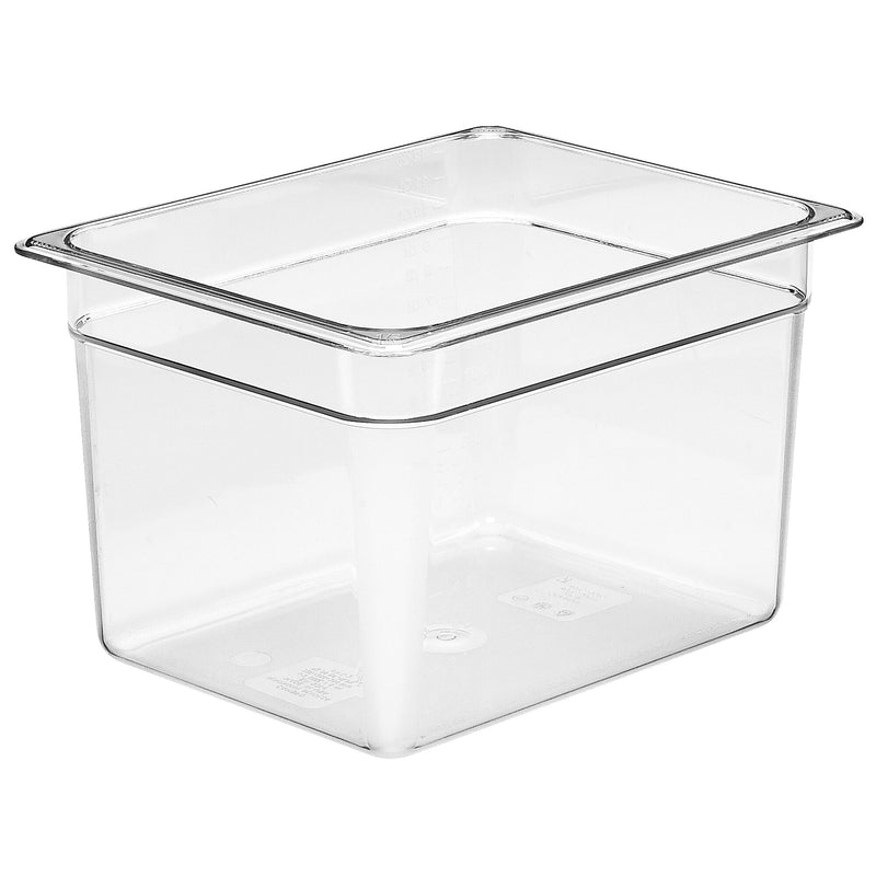 (6 sztuk) CAMBRO | CAMWEAR® - Pojemnik z poliwęglanu GN 1/2 - Przezroczysty - Głębokość: 200 mm