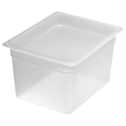 (6 sztuk) CAMBRO | Pojemniki GN z polipropylenu 1/2 - mleczne - wysokość: 200 mm
