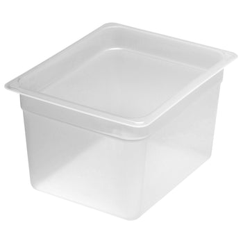 (6 sztuk) CAMBRO | Pojemniki GN z polipropylenu 1/2 - mleczne - wysokość: 200 mm - Prime Gastro