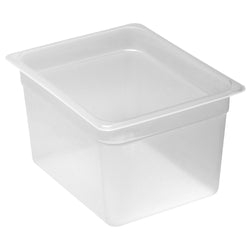 (6 sztuk) CAMBRO | Pojemniki GN z polipropylenu 1/2 - mleczne - wysokość: 200 mm