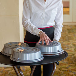 (6 szt.) CAMBRO | CAMTREAD® - Taca z włókna szklanego - owalna - 735x600mm - niskoprofilowa - czarna