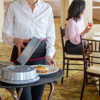 (6 szt.) CAMBRO | CAMTREAD® - Taca z włókna szklanego - owalna - 735x600mm - niskoprofilowa - czarna - Prime Gastro