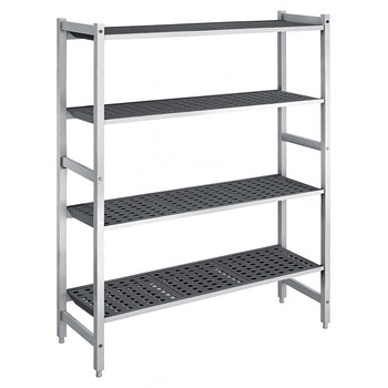 Aluminiowa półka podstawowa – 1620 x 1800 mm – nośność: 900 kg - Prime Gastro