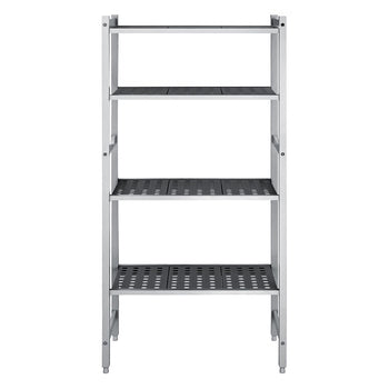 Aluminiowa półka podstawowa – 660 x 1800 mm – nośność: 900 kg - Prime Gastro