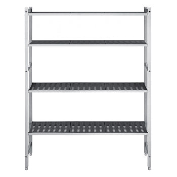 Aluminiowa półka podstawowa – 1620 x 1800 mm – nośność: 900 kg - Prime Gastro