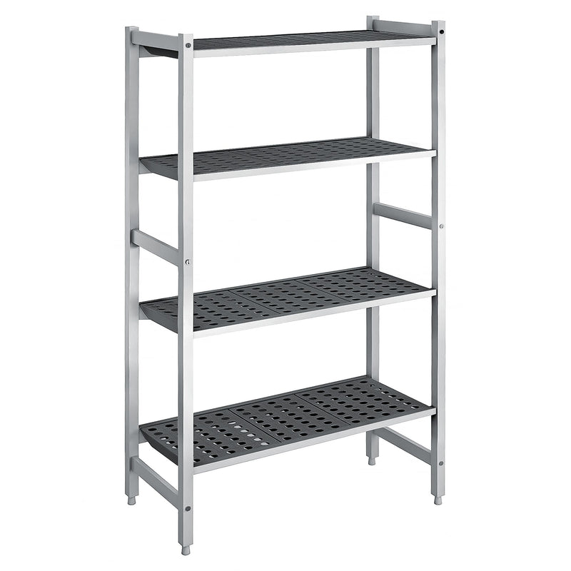 Aluminiowa półka podstawowa – 900 x 1800 mm – nośność: 900 kg