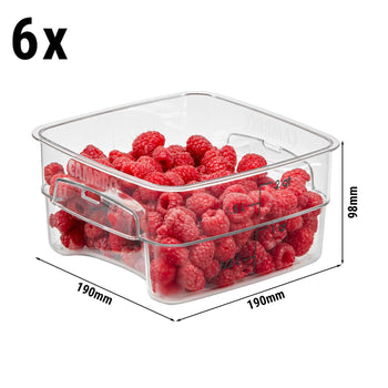 (6 szt.) CAMBRO | CAMWEAR® - Pojemnik FreshPro - 1,9 litra - Przezroczysty - Prime Gastro