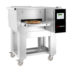 (2 szt.) Elektryczny piec przelotowy do pizzy - 980x1300 mm - cyfrowy - szerokość taśmy: 400 mm - włącznie z ramą podstawy