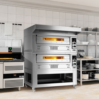 (2 szt.) Elektryczny piec do pizzy - 9+9x 35cm - Manualny - Prime Gastro