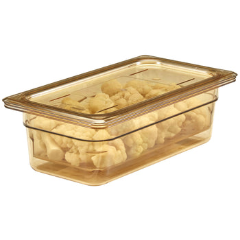 (6 szt.) CAMBRO | H-PAN™ - Żaroodporne płaskie pokrywki GN 1/3 - Bursztynowe - Prime Gastro