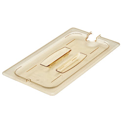 (6 szt.) CAMBRO | H - PAN™ - Żaroodporne pokrywki GN 1/3 - z wycięciem i uchwytem - bursztynowe