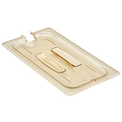 (6 szt.) CAMBRO | H - PAN™ - Żaroodporne pokrywki GN 1/3 - z wycięciem i uchwytem - bursztynowe