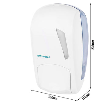 AIR-WOLF | Dozownik mydła z przyciskiem - 1000ml - ABS plastik - biały - Prime Gastro