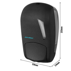 AIR - WOLF | Dozownik mydła z przyciskiem - 1000ml - ABS plastik - antracytowy