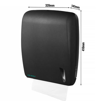 AIR-WOLF | Dozownik ręczników papierowych - na 750 ręczników - ABS plastik - antracytowy - Prime Gastro