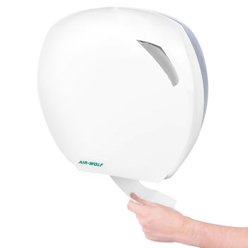 AIR-WOLF | Dozownik dużych rolek papieru toaletowego - na 1 dużą rolkę do 290 mm - tworzywo ABS - biały - Prime Gastro