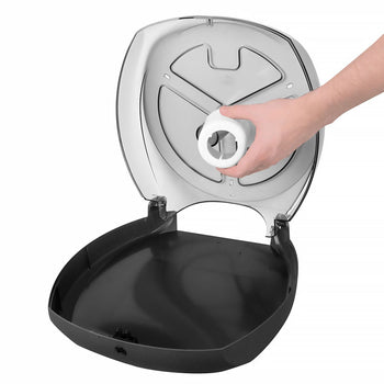 AIR-WOLF | Dozownik dużych rolek papieru toaletowego - na 1 dużą rolkę do 290 mm - tworzywo ABS - antracytowy - Prime Gastro