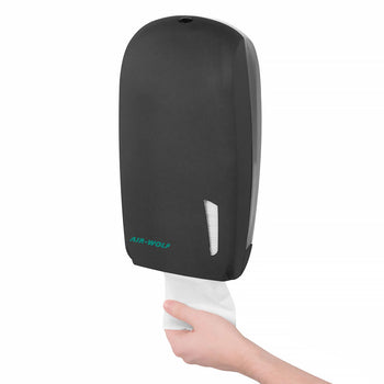 AIR-WOLF | Dozownik papieru toaletowego - do 500 pojedynczych arkuszy - tworzywo ABS - antracytowy - Prime Gastro