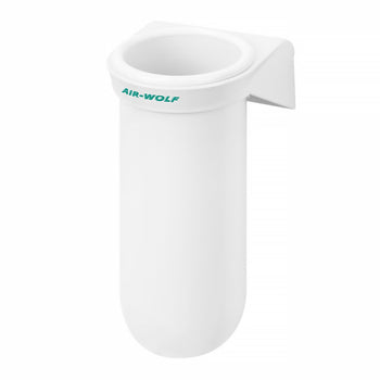 AIR-WOLF | Uchwyt na szczotkę WC - zamknięty - ABS - plastik - biały - Prime Gastro