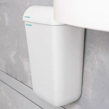 AIR-WOLF | Pojemnik na odpady z pokrywą - 23 litry - ABS plastik - biały - Prime Gastro